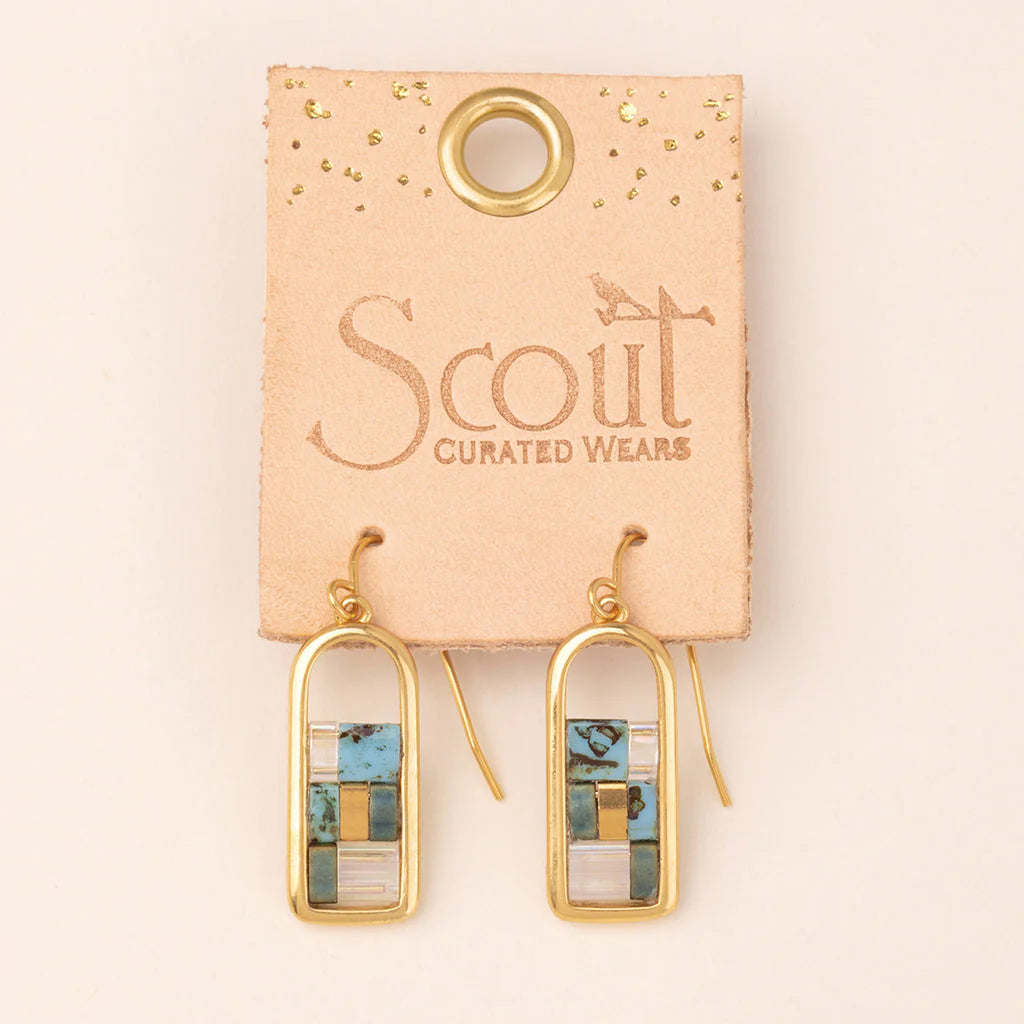 Scout Karma Miyuki Frame Earrings