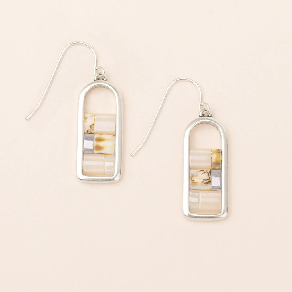 Scout Karma Miyuki Frame Earrings