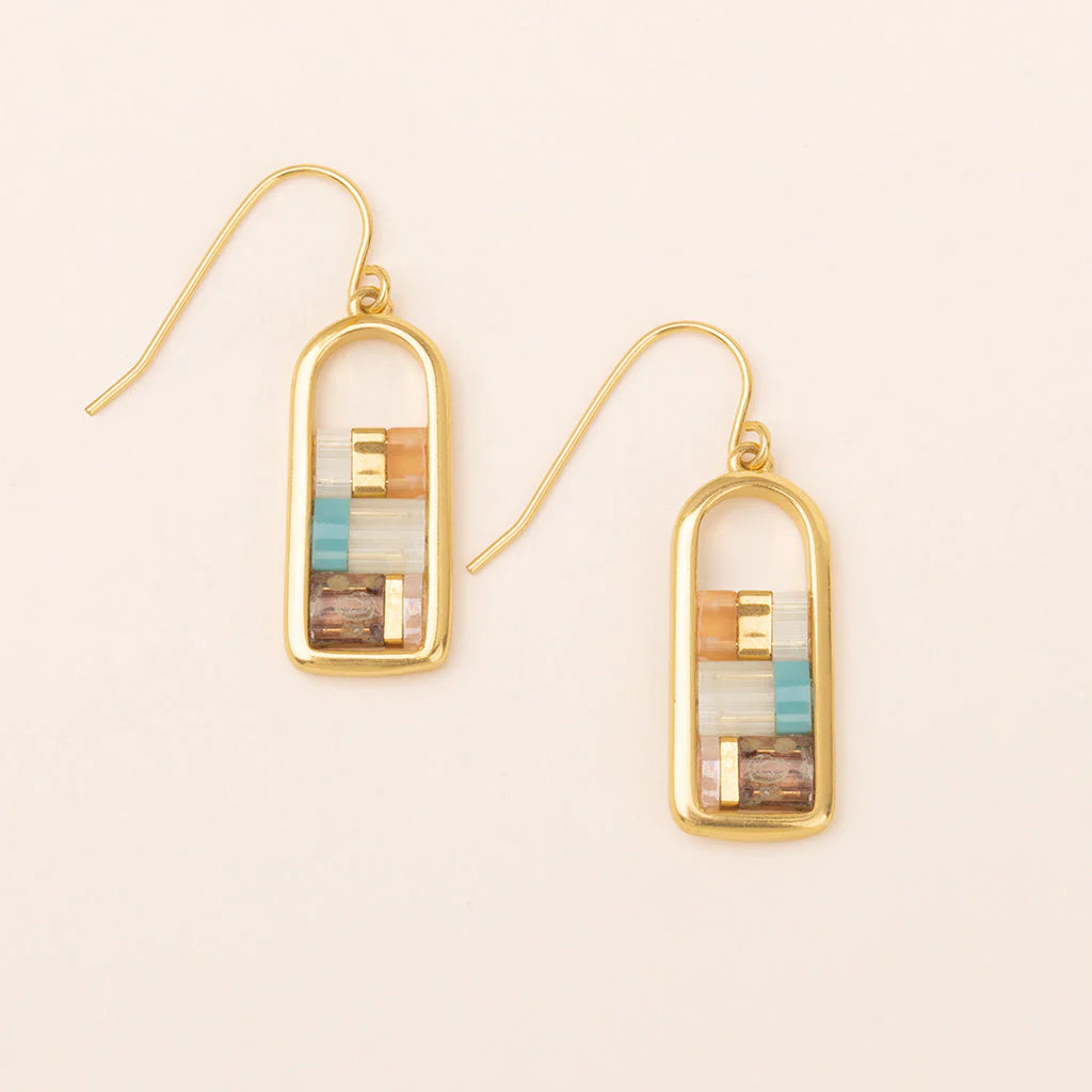 Scout Karma Miyuki Frame Earrings