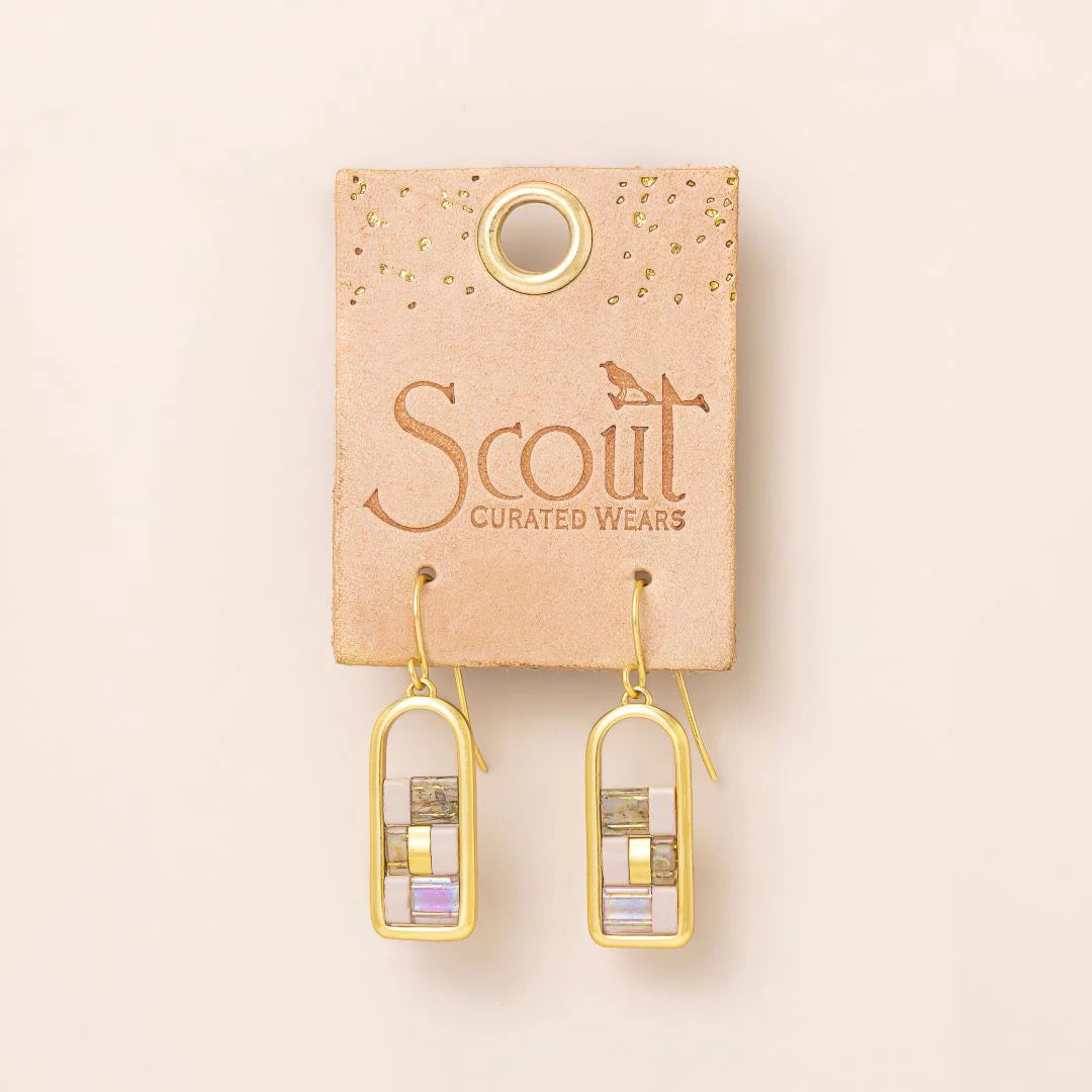 Scout Karma Miyuki Frame Earrings