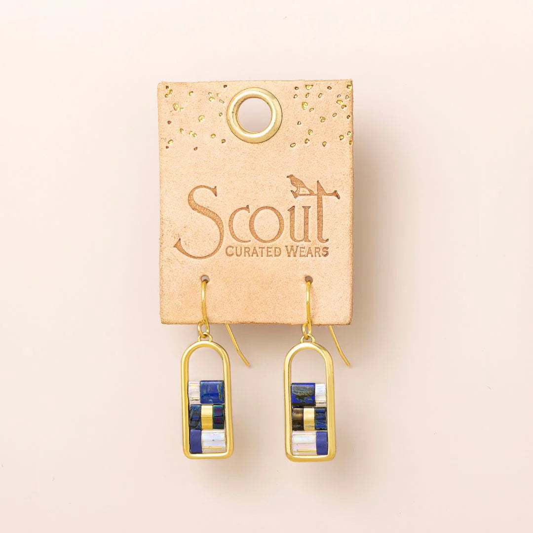 Scout Karma Miyuki Frame Earrings