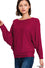 Zenana Ribbed Batwing Sweater (Plus Size)