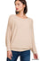 Zenana Ribbed Batwing Sweater (Plus Size)