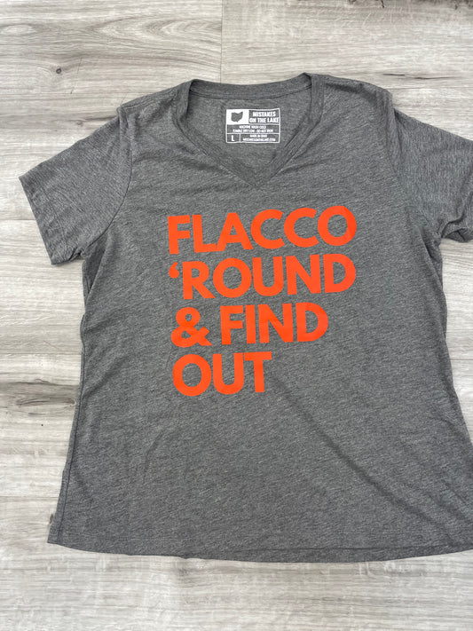 Women's Flacco V-Neck Gray Tee