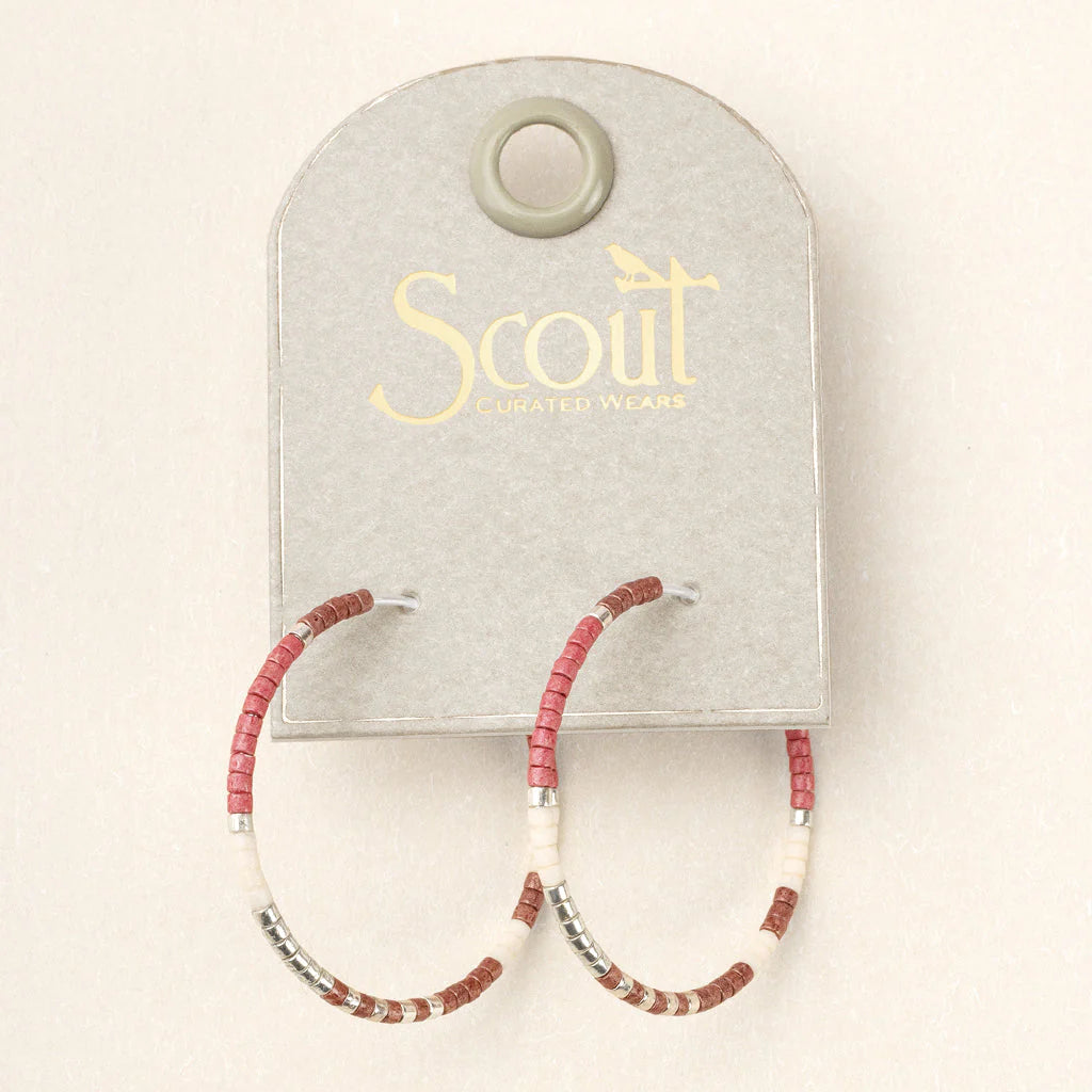 Scout Chromacolor Miyuki Small Hoop Earrings