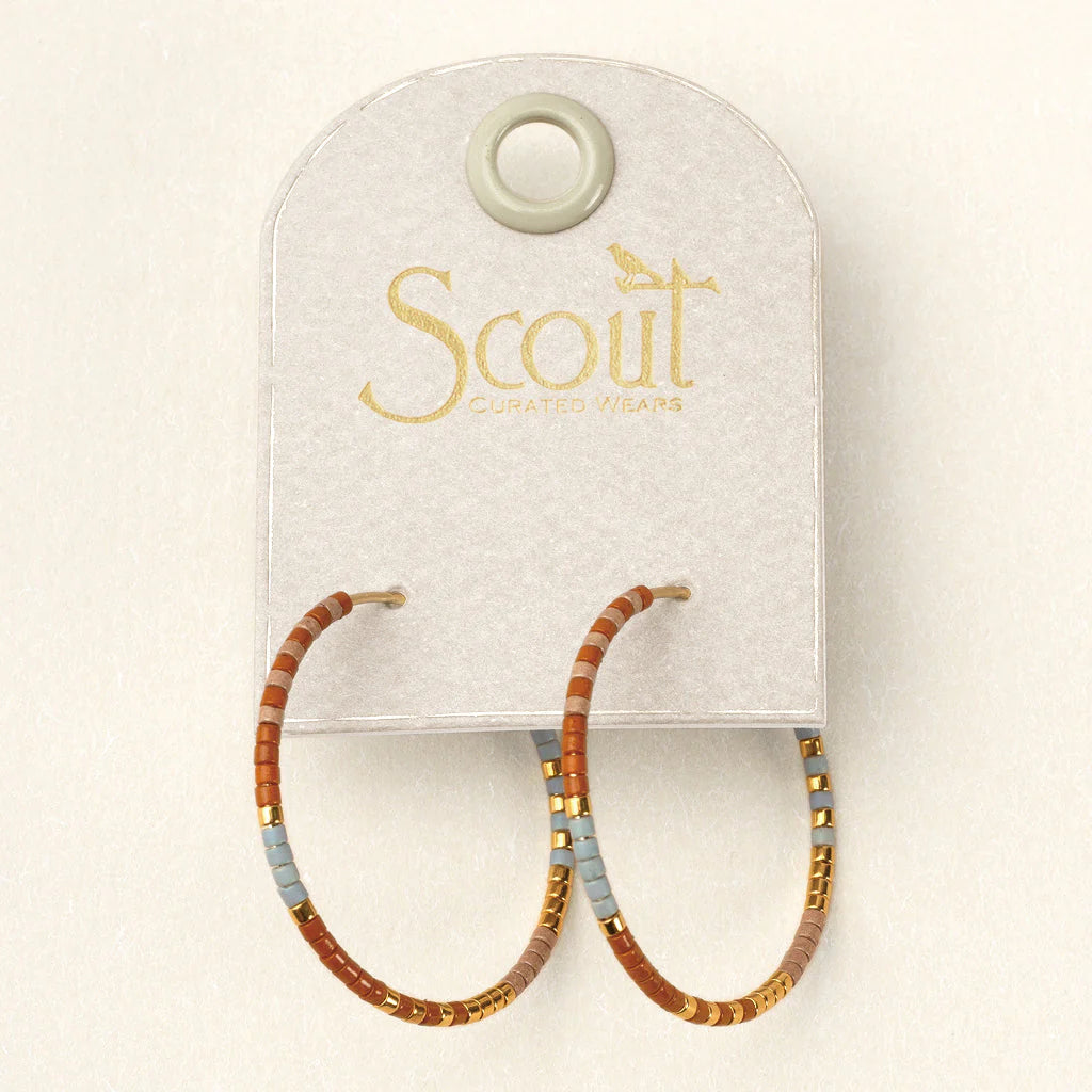 Scout Chromacolor Miyuki Small Hoop Earrings