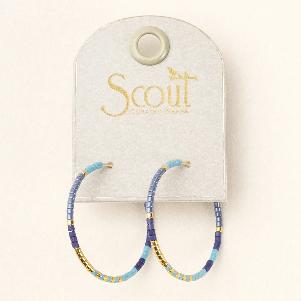 Scout Chromacolor Miyuki Small Hoop Earrings
