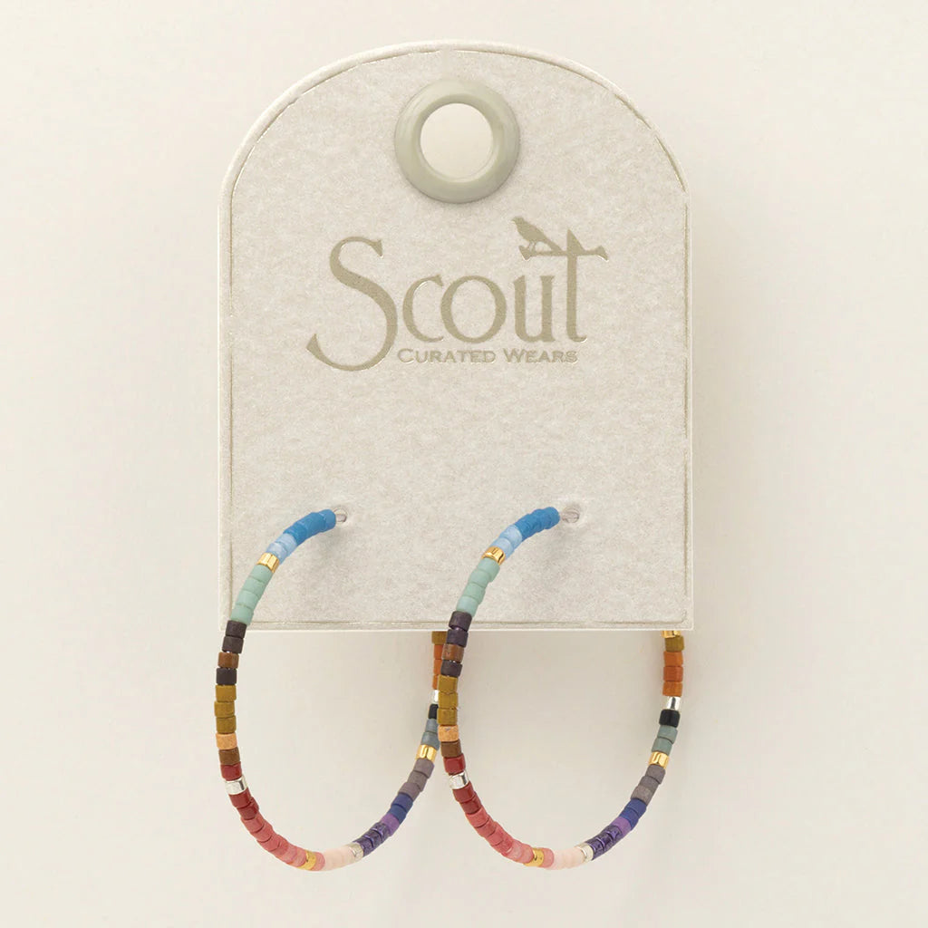 Scout Chromacolor Miyuki Small Hoop Earrings