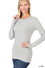 Zenana Brushed Microfiber Long Sleeve Tee