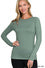 Zenana Brushed Microfiber Long Sleeve Tee