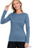 Zenana Brushed Microfiber Long Sleeve Tee