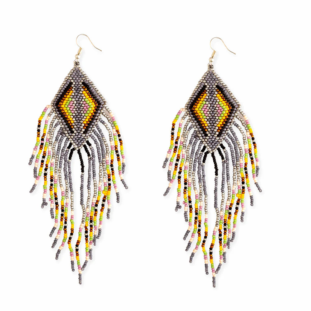 Myra Beaded Dangle Earrings