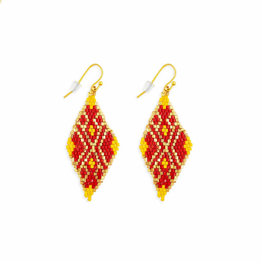 Myra My Spirit's Flame Beaded Earrings