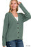 Zenana Drop Shoulder Button Front Cardigan