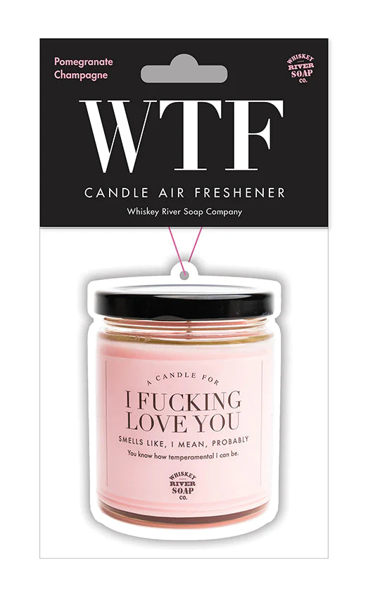 Whiskey River WTF Candle Air Freshener