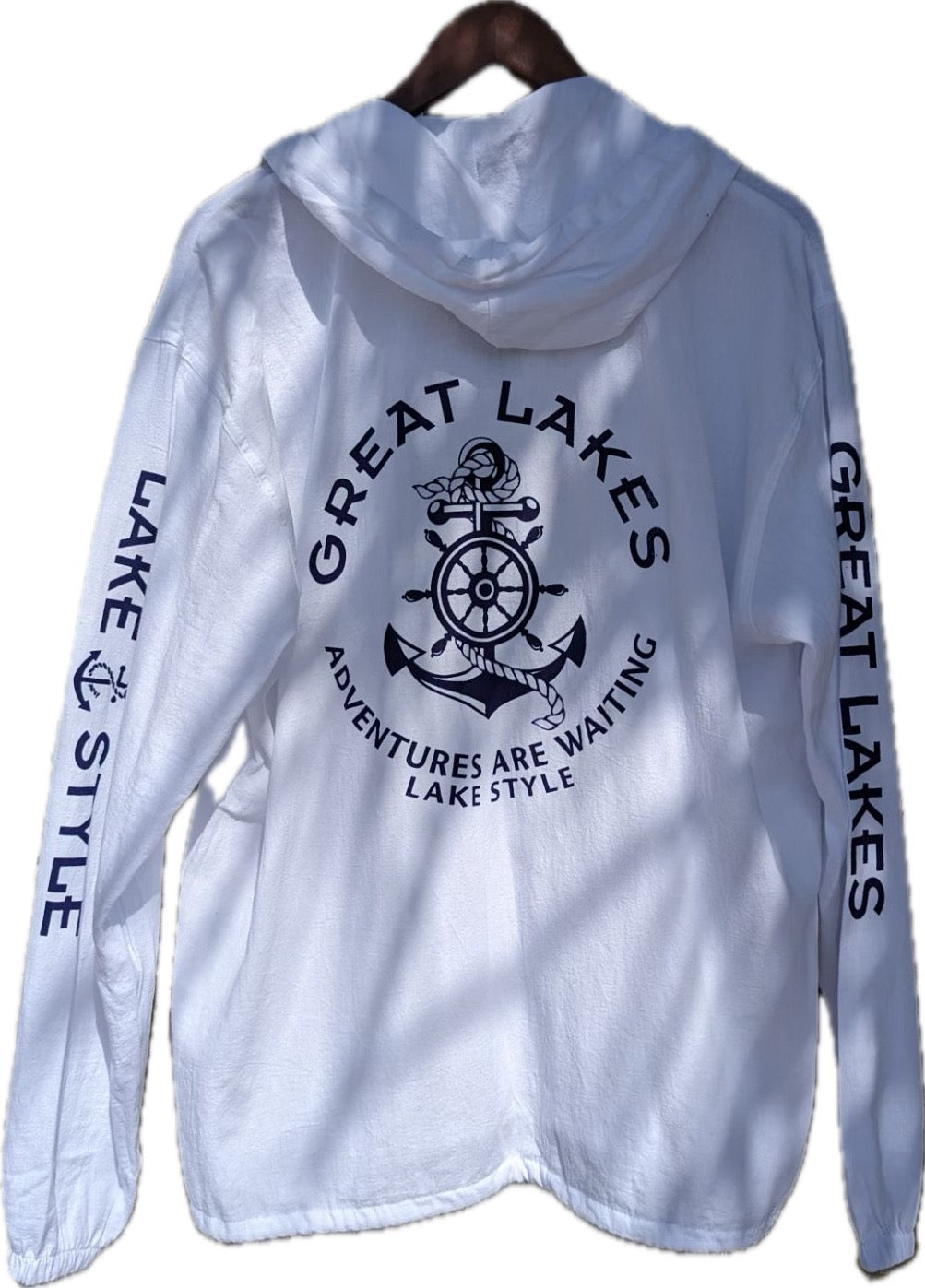 Great Lakes Adventures Are Waiting Zip Up W/Hood