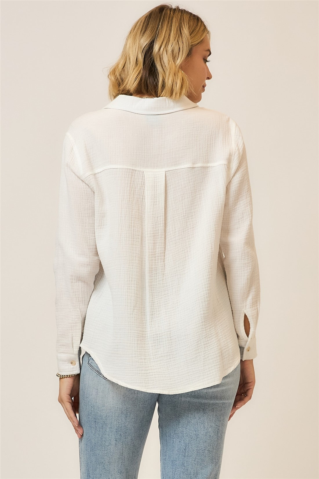 Cozy Co. Textured Cotton Top