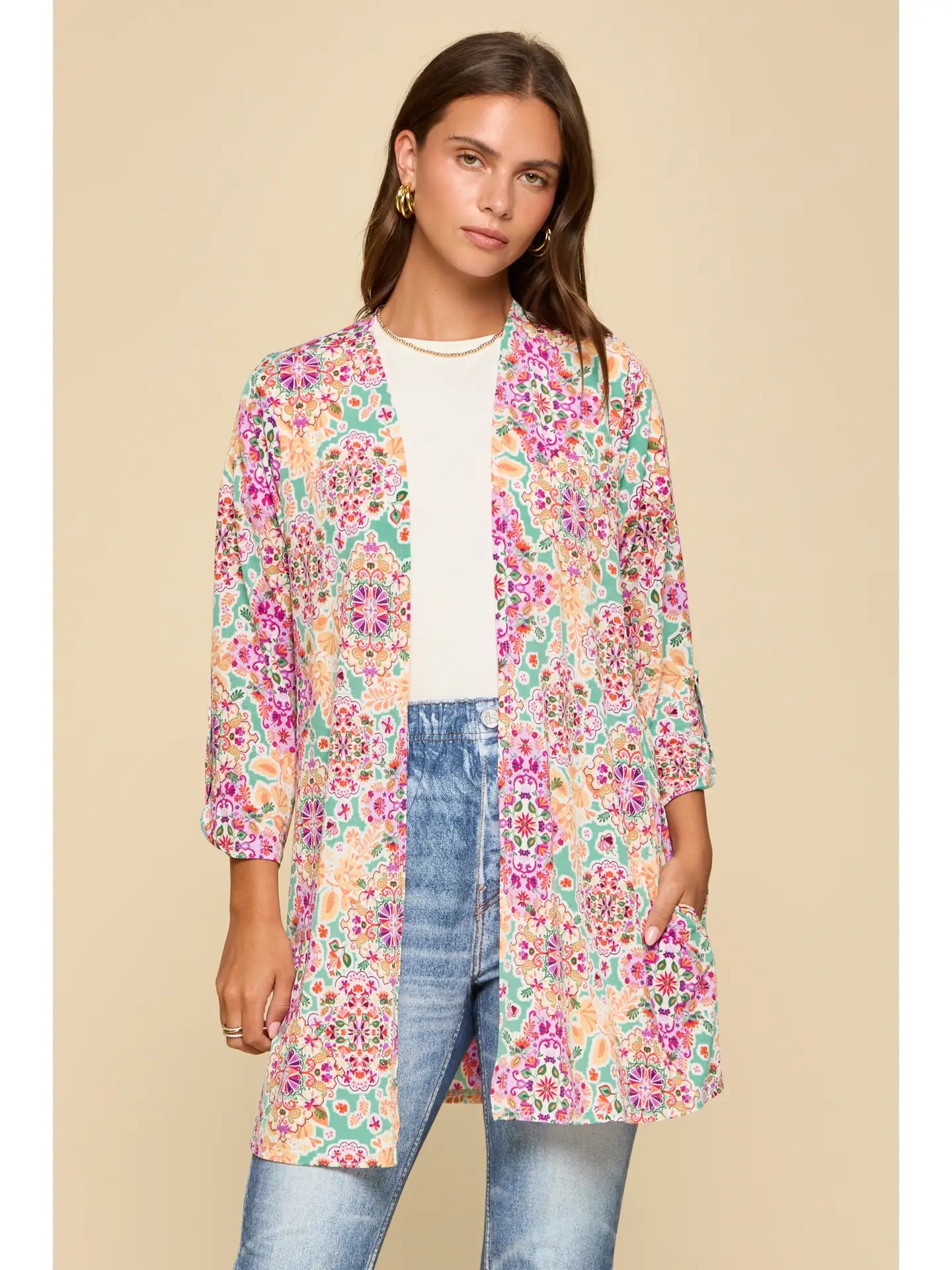 Dear Scarlett Open Front Cardigan