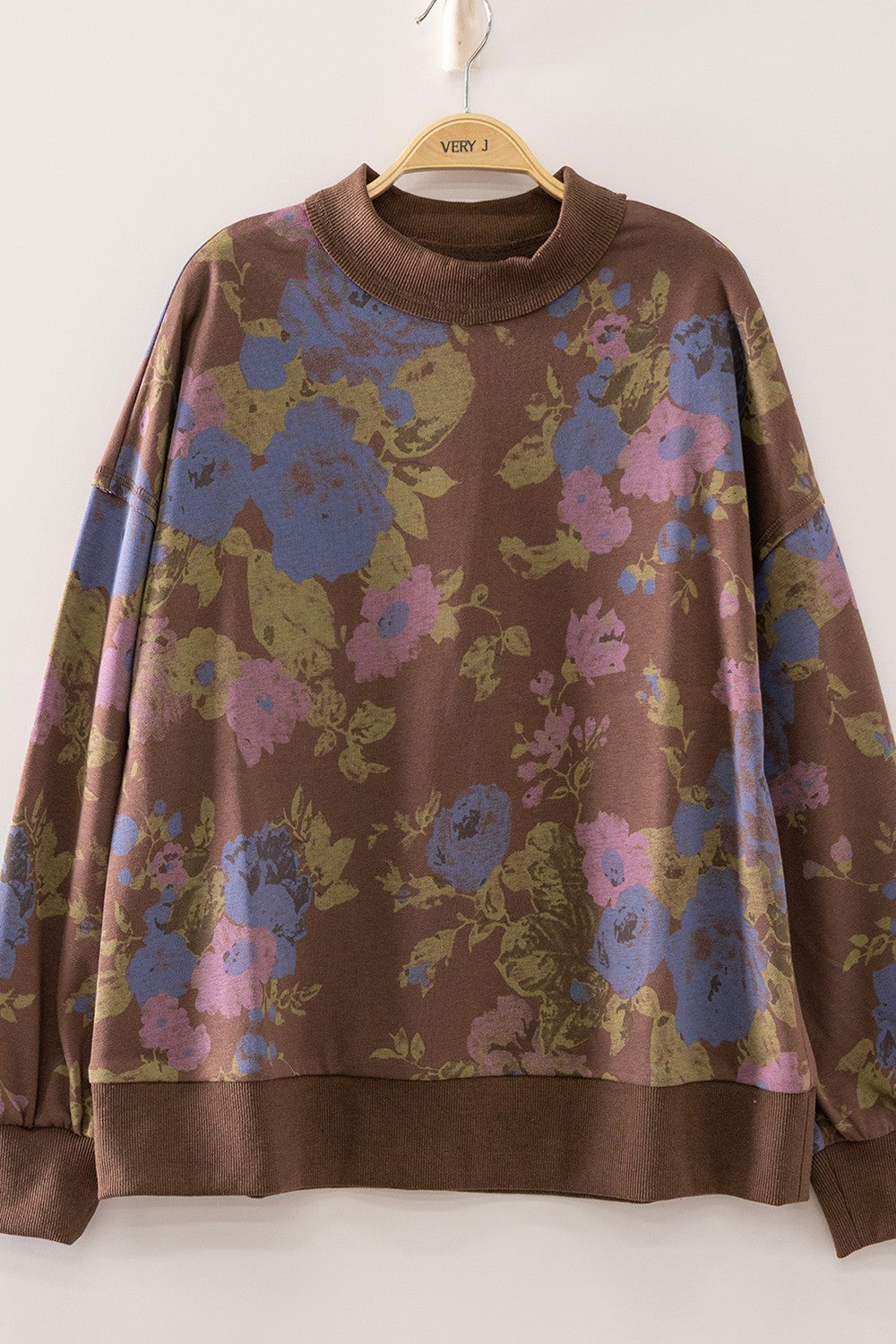 New In Cotton Floral Sweatshirt