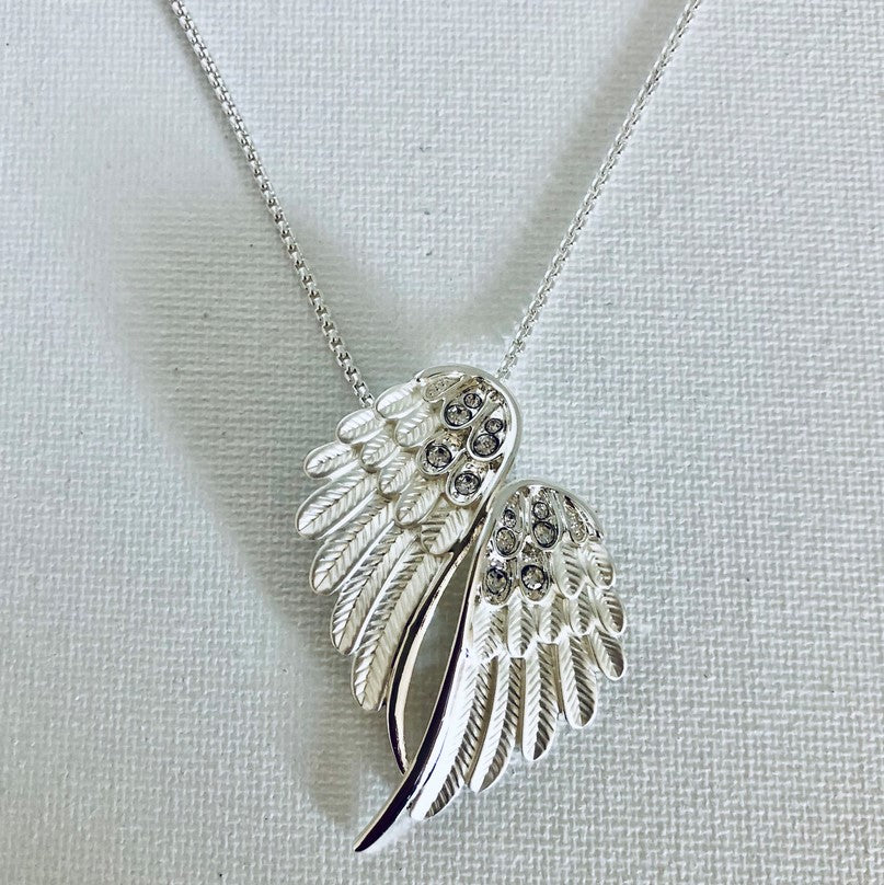 Carol Young Silver Wing Necklace