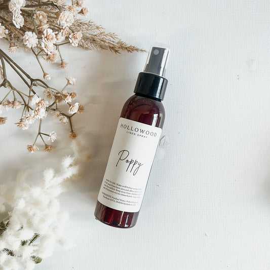 Hollowood Poppy Linen Spray