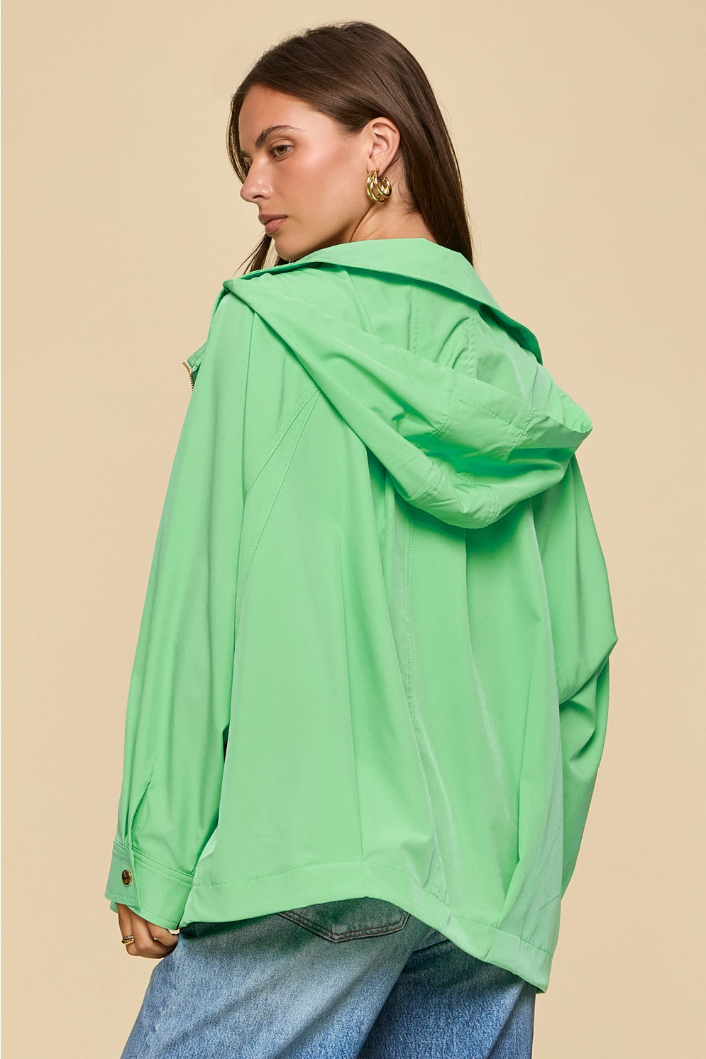 Dear Scarlett Easy A Line Jacket W/Hoodie
