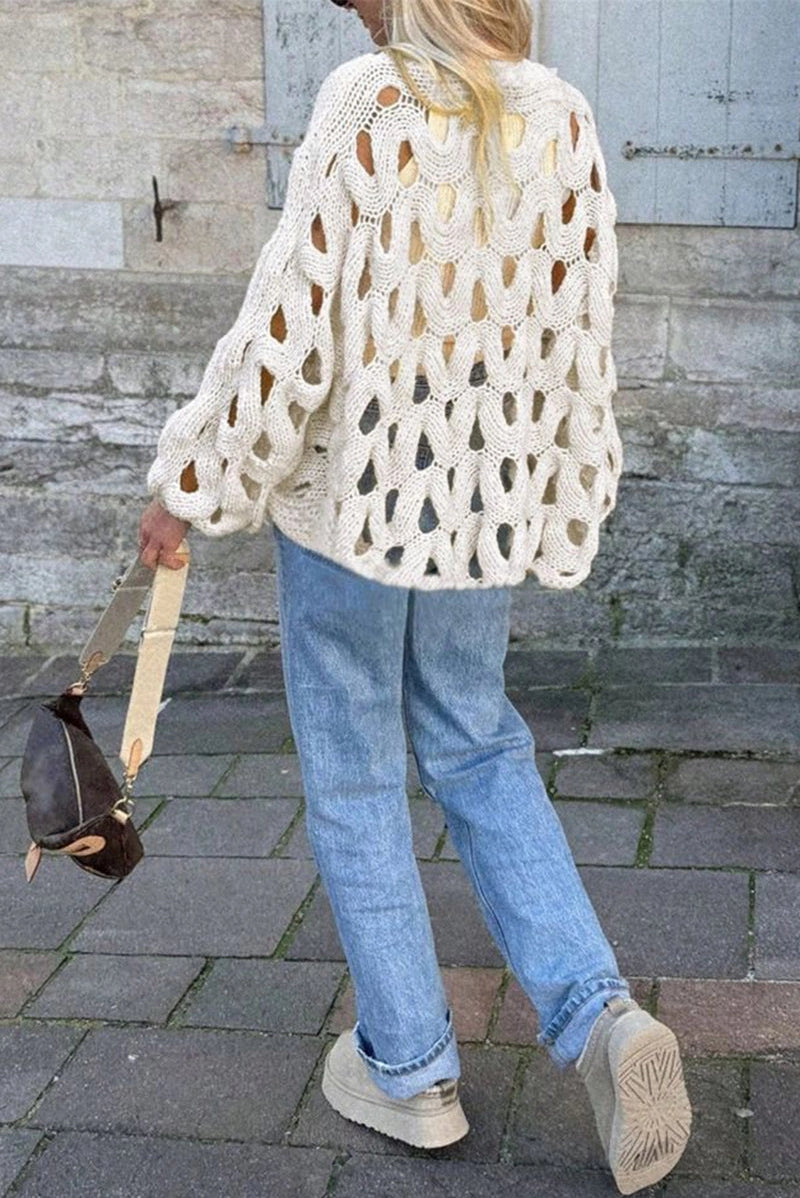 Mccolin Open -Knit Pullover Sweater