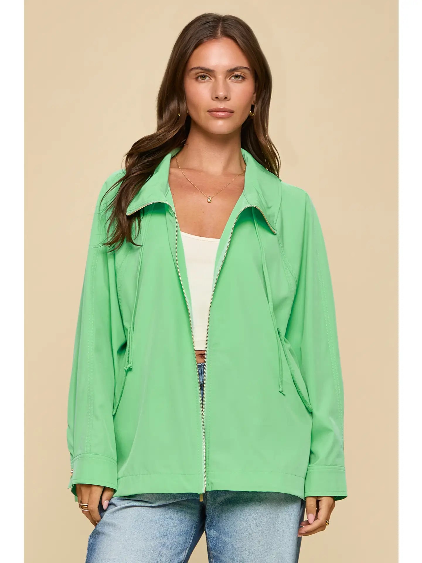 Dear Scarlett Easy A Line Jacket W/Hoodie