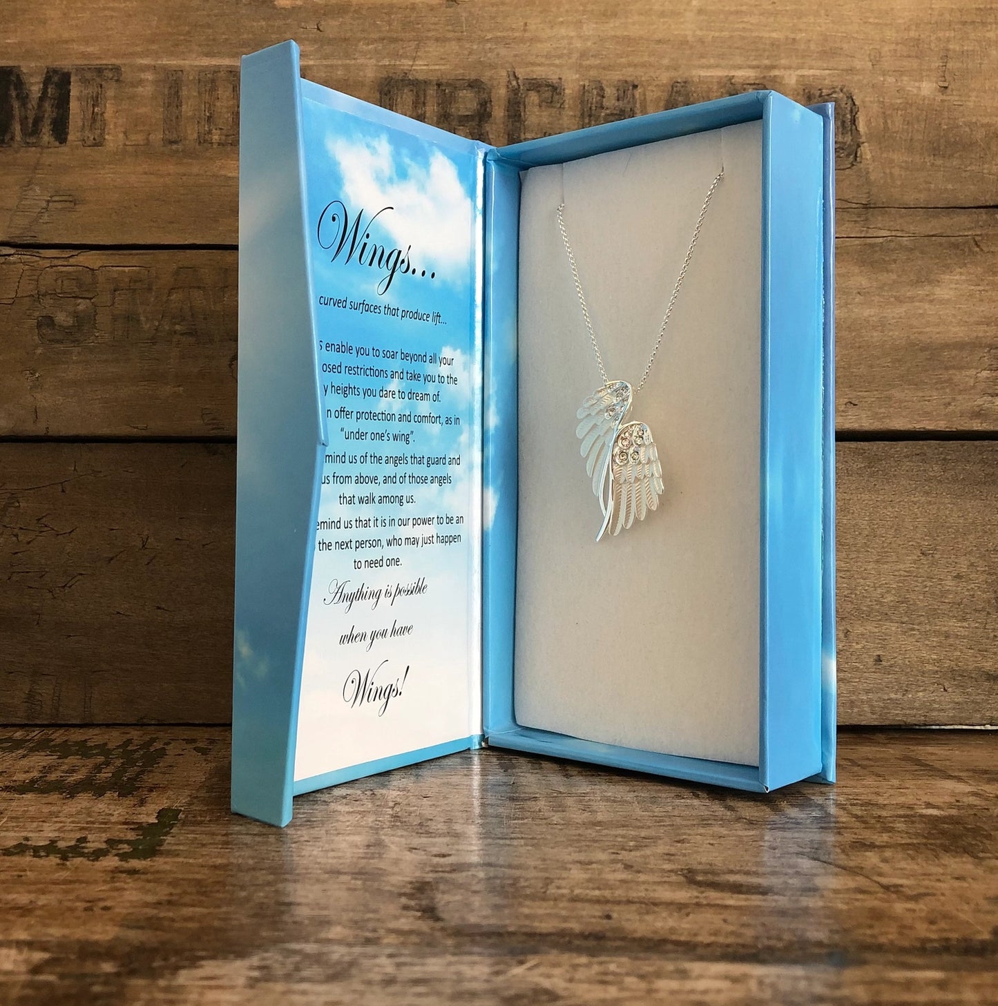 Carol Young Silver Wing Necklace