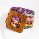 Boho Rainbow Braided Belt