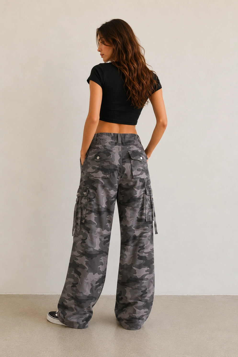 Jade By Jane Desert Camo Utility Cargo Pants