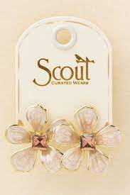 Scout  Large Enamel  Flower Earrings