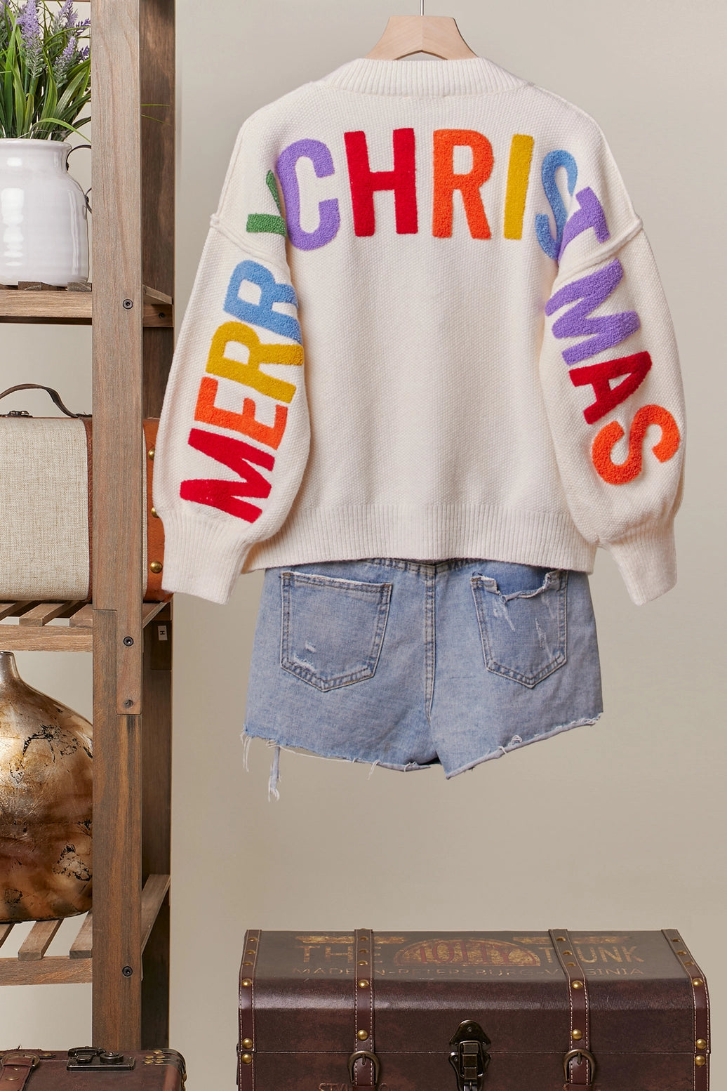 Mello Oversize Ho Ho Christmas Sweater