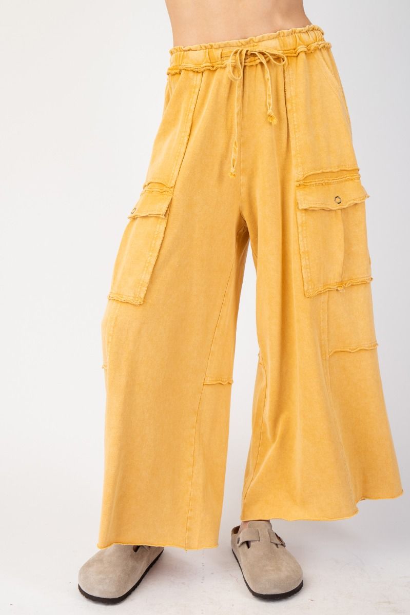 Easel Utility Mineral Washed Cargo Pants