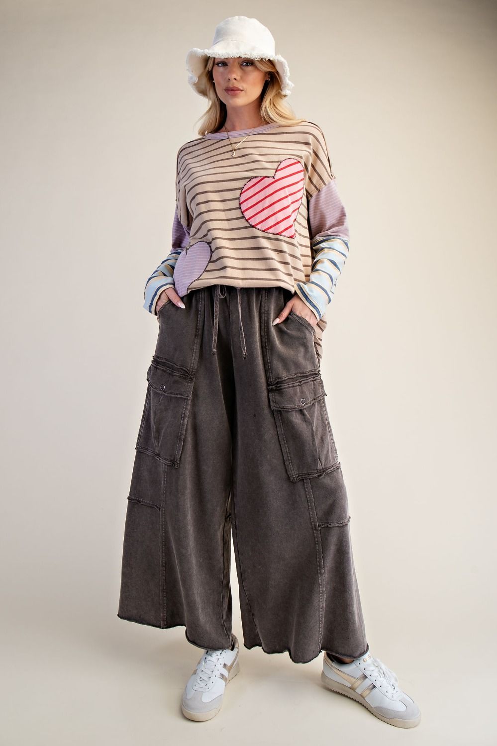 Easel Utility Mineral Washed Cargo Pants