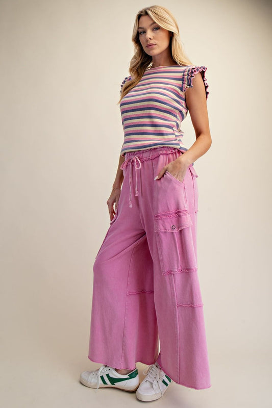 Easel Utility Mineral Washed Cargo Pants