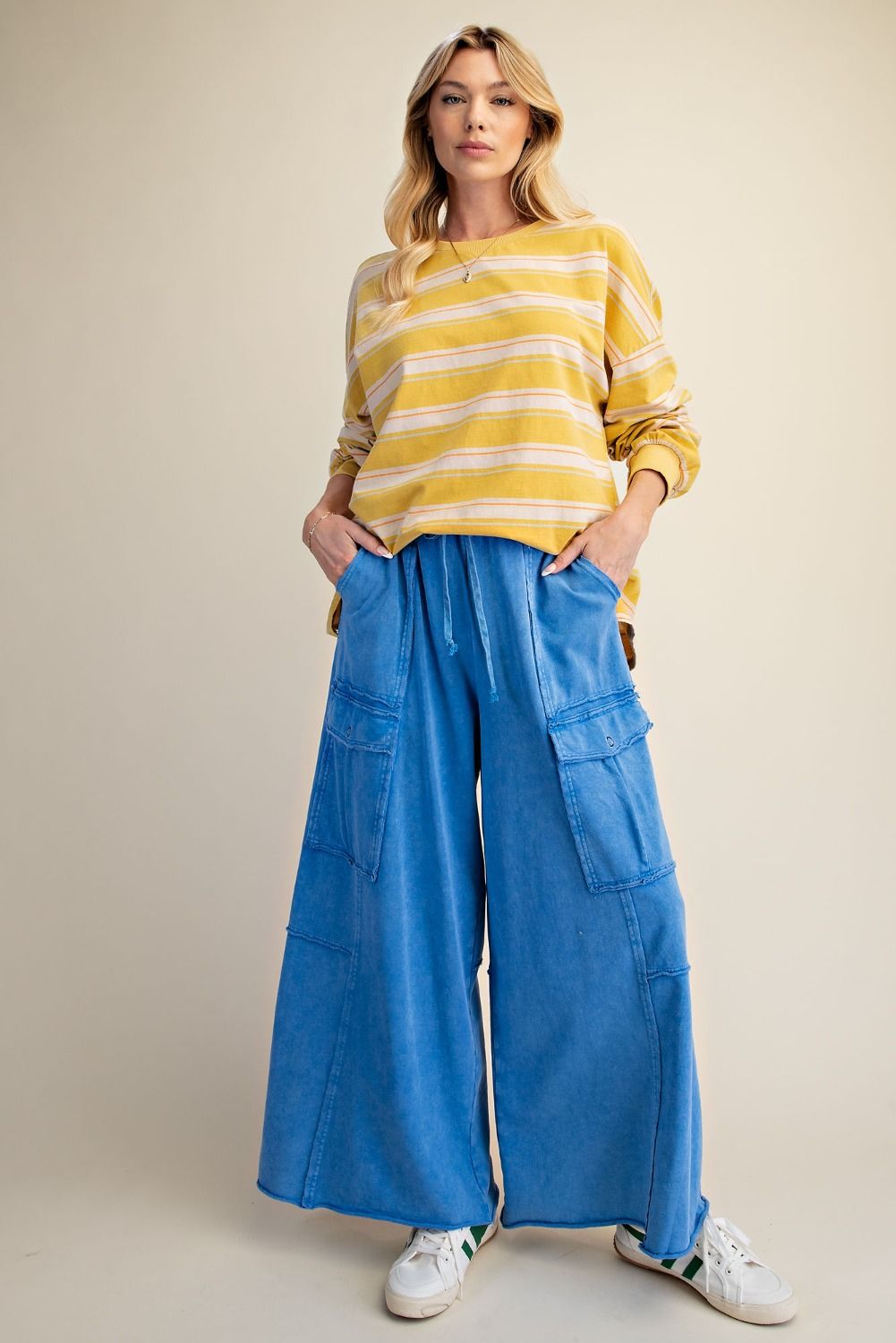 Easel Utility Mineral Washed Cargo Pants