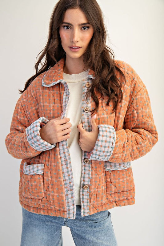 Easel Quilted Washed Jacket