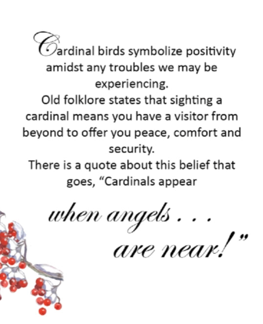 Carol Young Silver Cardinals W/Hearts Necklace