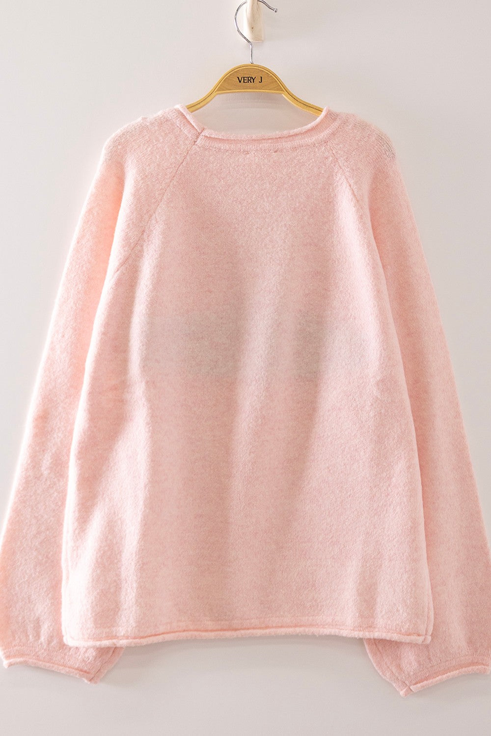 New In Fish Intarsia Graphic Detail Fuzzy Sweater