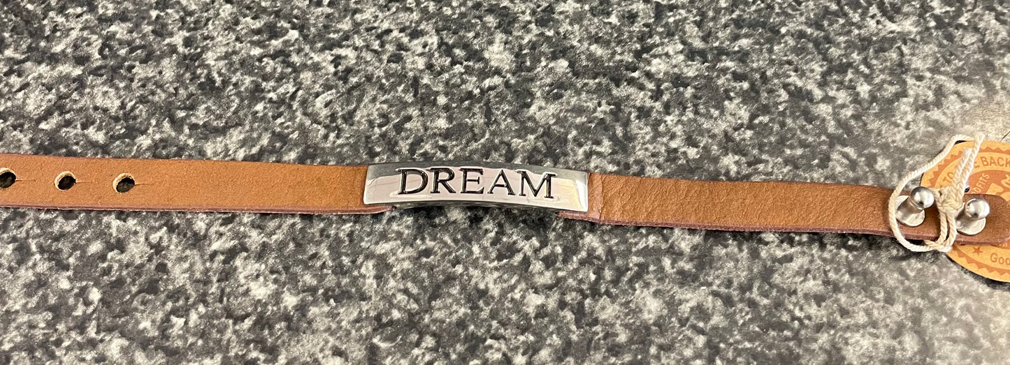 Good Works Brown Leather Dream Bracelet