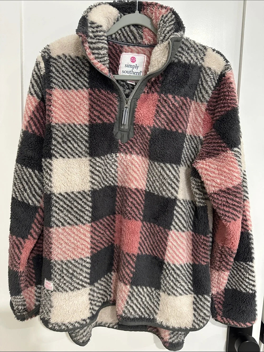 Simply Southern Quarter Zip Fuzzy Pullover