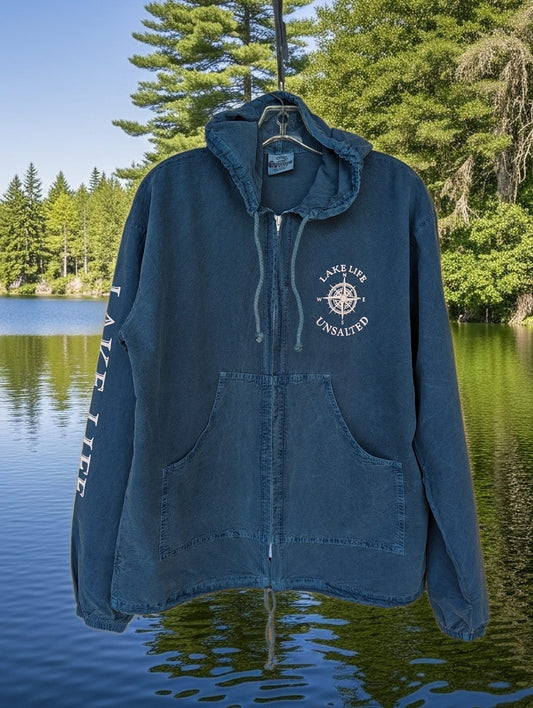 Lake Life Unsalted Zip Up W/Hood
