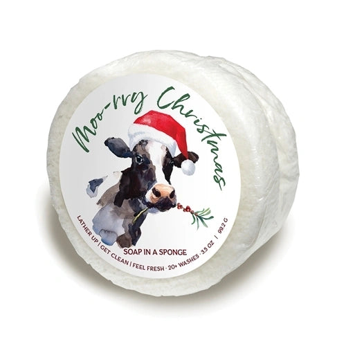 Caren Moo-rry Christmas Soap Sponge