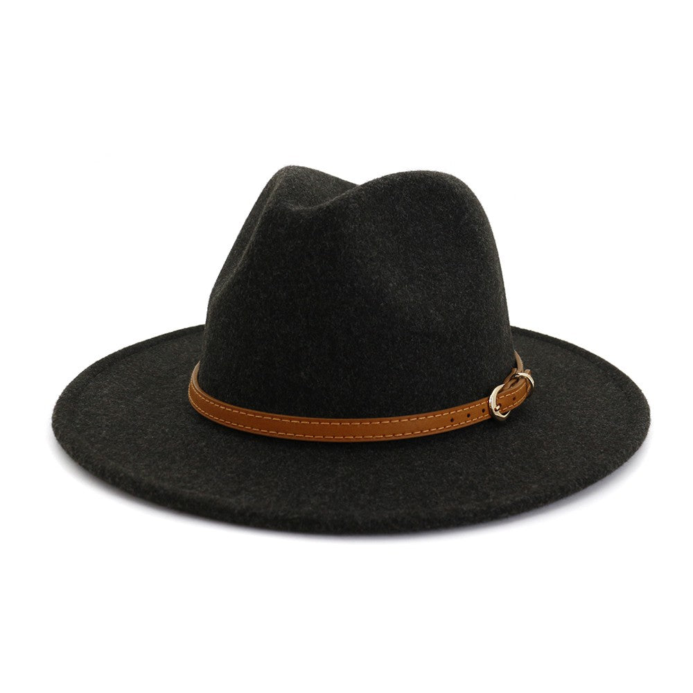 Accity Leather Belt Panama Hat