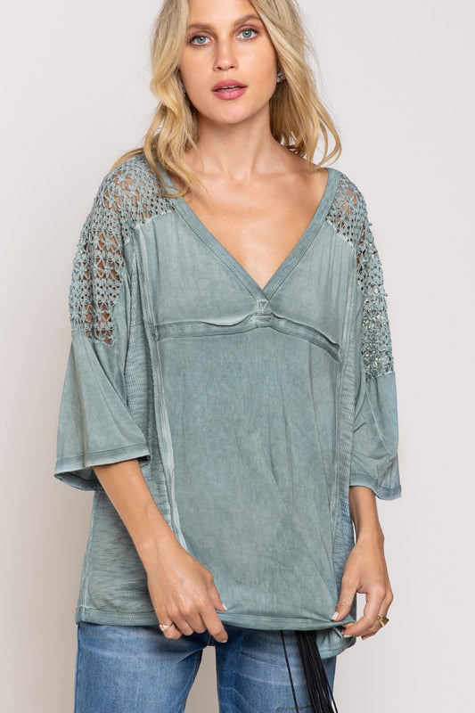 POL Boho Crochet Top