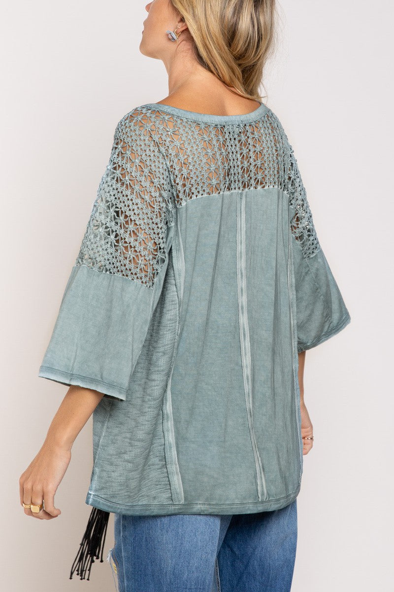 POL Boho Crochet Top