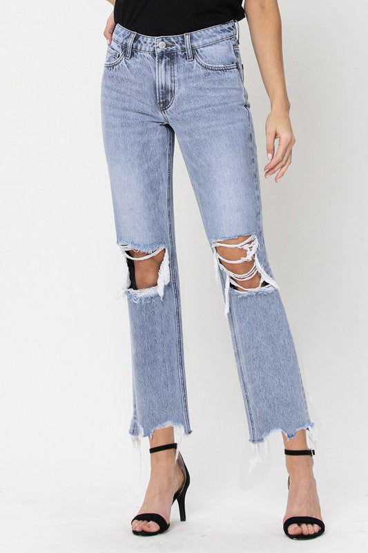 Vervet 90's Vintage Crop Straight Jeans