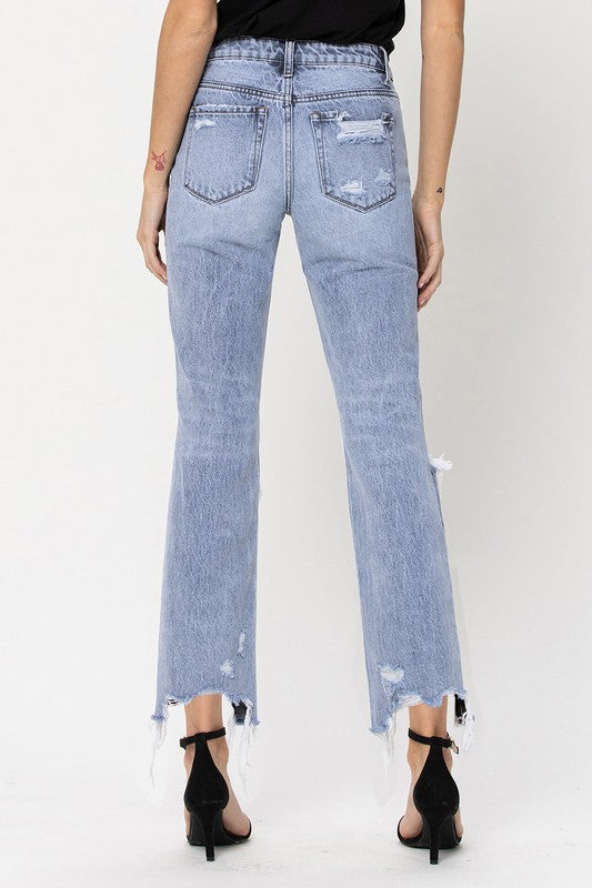Vervet 90's Vintage Crop Straight Jeans