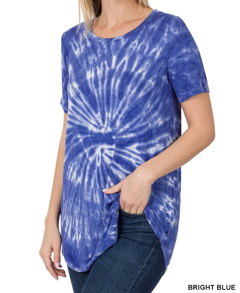 Zenana Tie Dye Round Neck Top